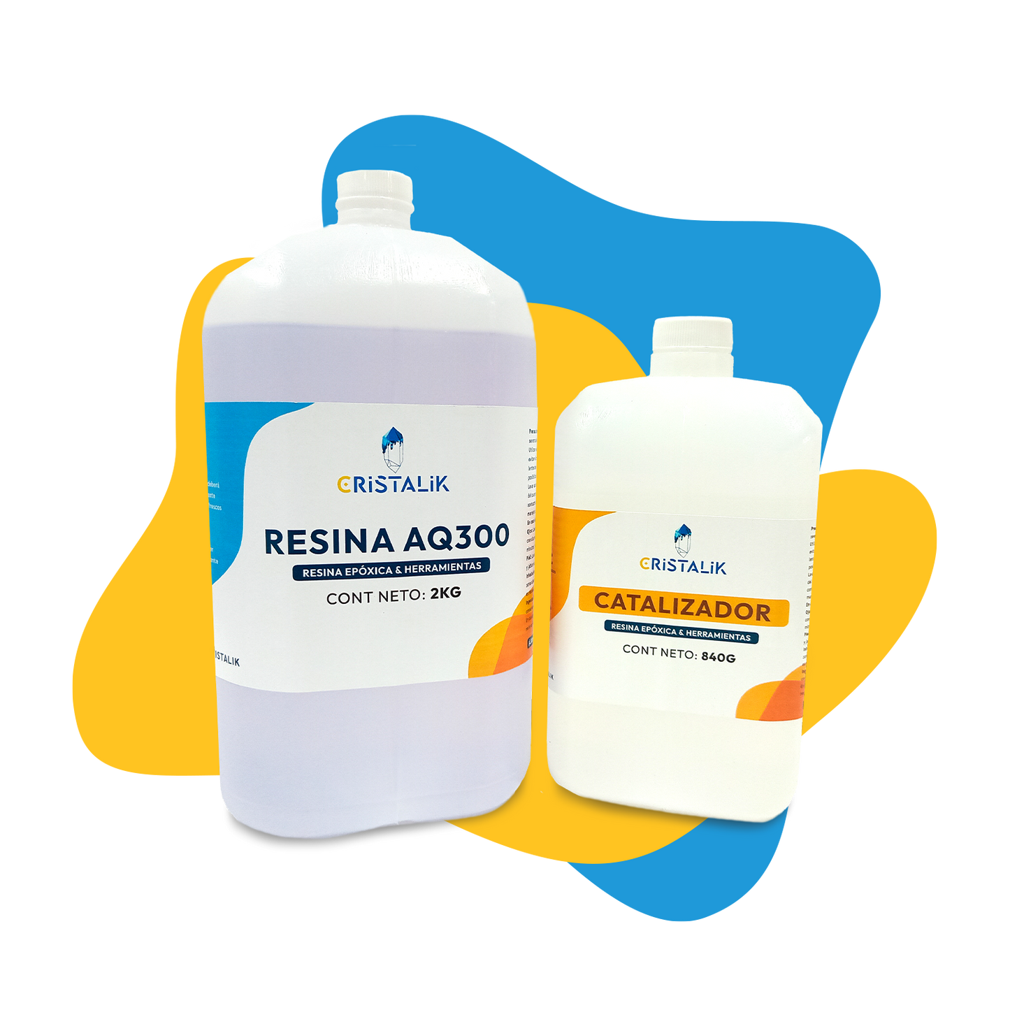 Resina epóxica AQ300 2 KG + Catalizador 840 G