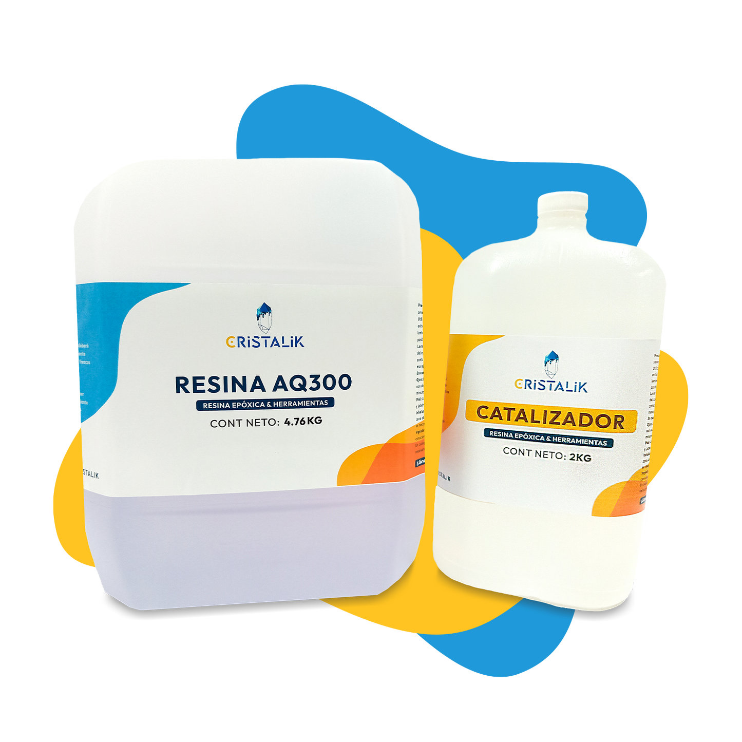 Resina epóxica AQ300 4.76 KG + Catalizador 2 KG