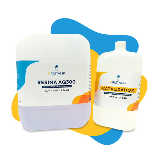 Resina epóxica AQ300 4.76 KG + Catalizador 2 KG