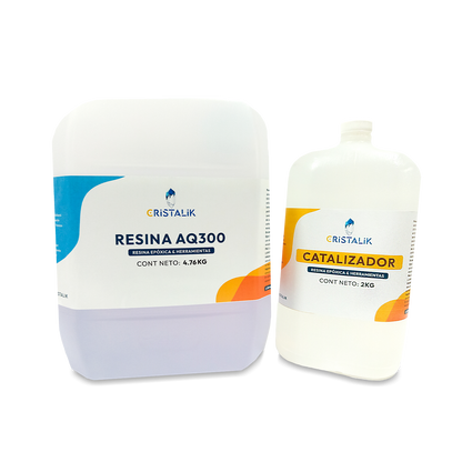 Resina epóxica AQ300 4.76 KG + Catalizador 2 KG